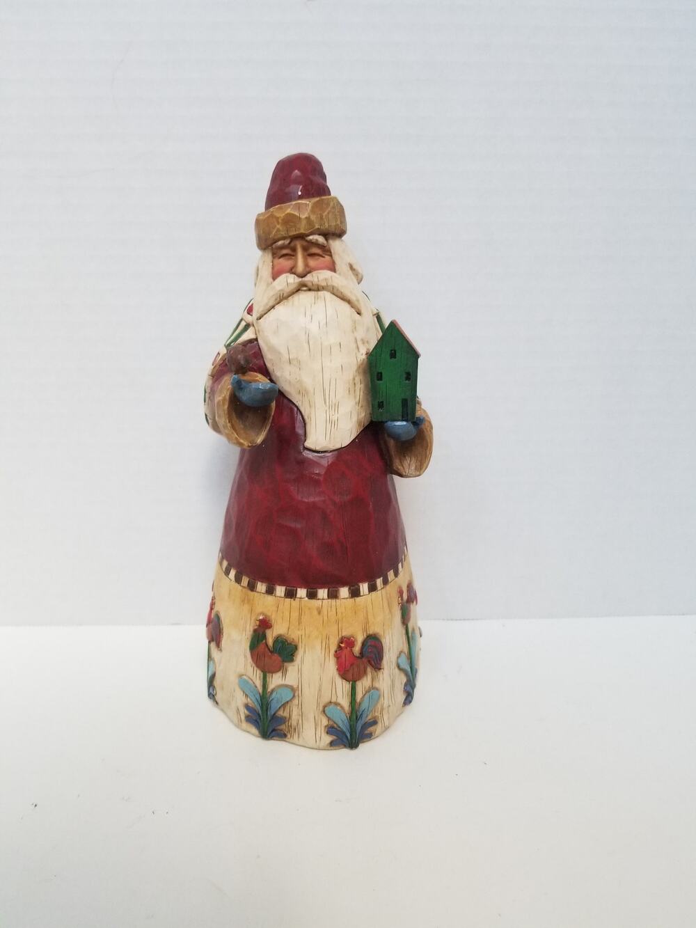 Jim Shore Santa Birdhouse Figurine 2002 Enesco Heartwood Creek 10"